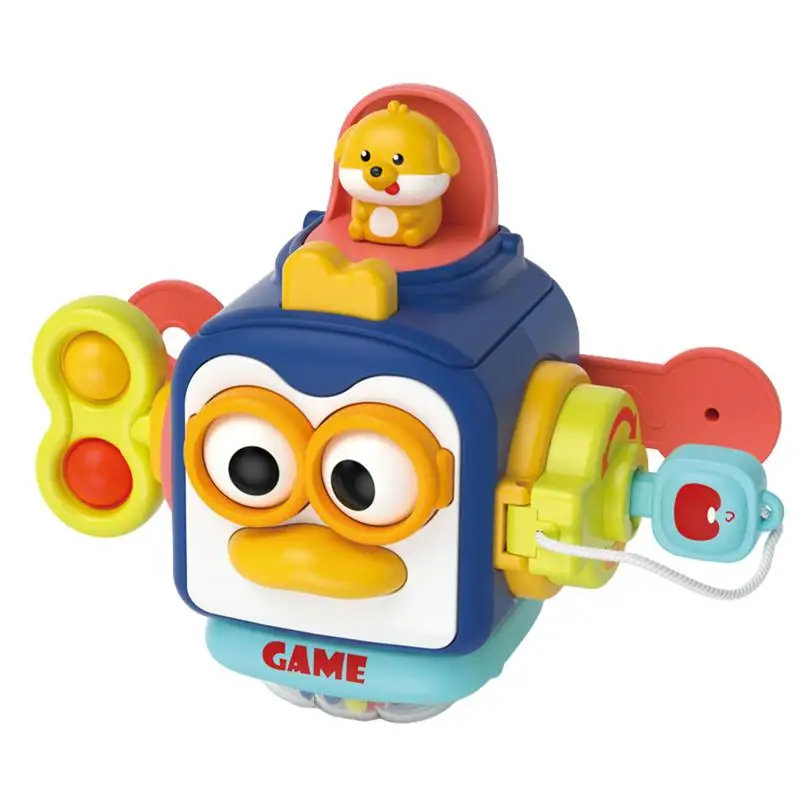 

Гексаэдрон Монтессори, игрушка в форме пингвина, интерактивные игрушки для детей-аутистов, забавные дошкольные игрушки, креативные детские игрушки