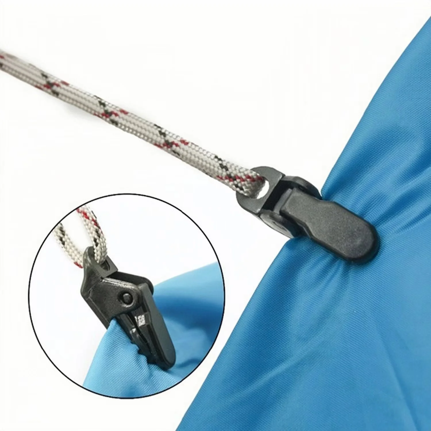 10/20/50pcs Sturdy Tent Clips for Outdoor Tarpaulin Clips Anti-wind Fixed Camping Tent Hook Crocodile Clamp Clip for Camping