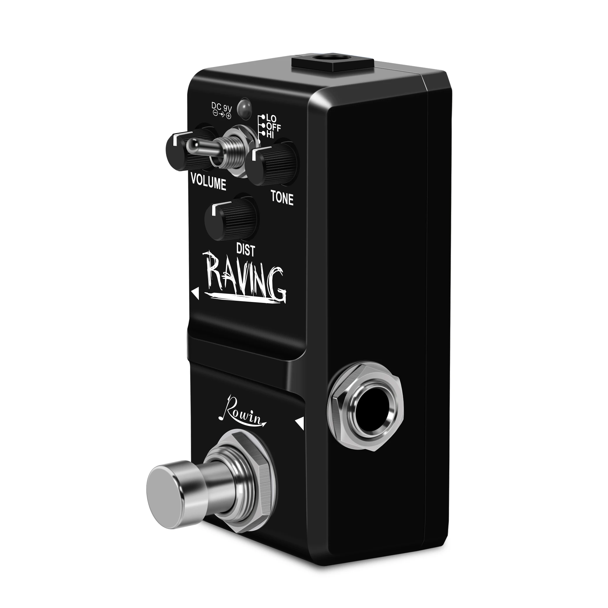 Guitar Pedal RAVING Mini Guitar Heavy Metal Effect Pedal Ture Bypass Full Metal Case