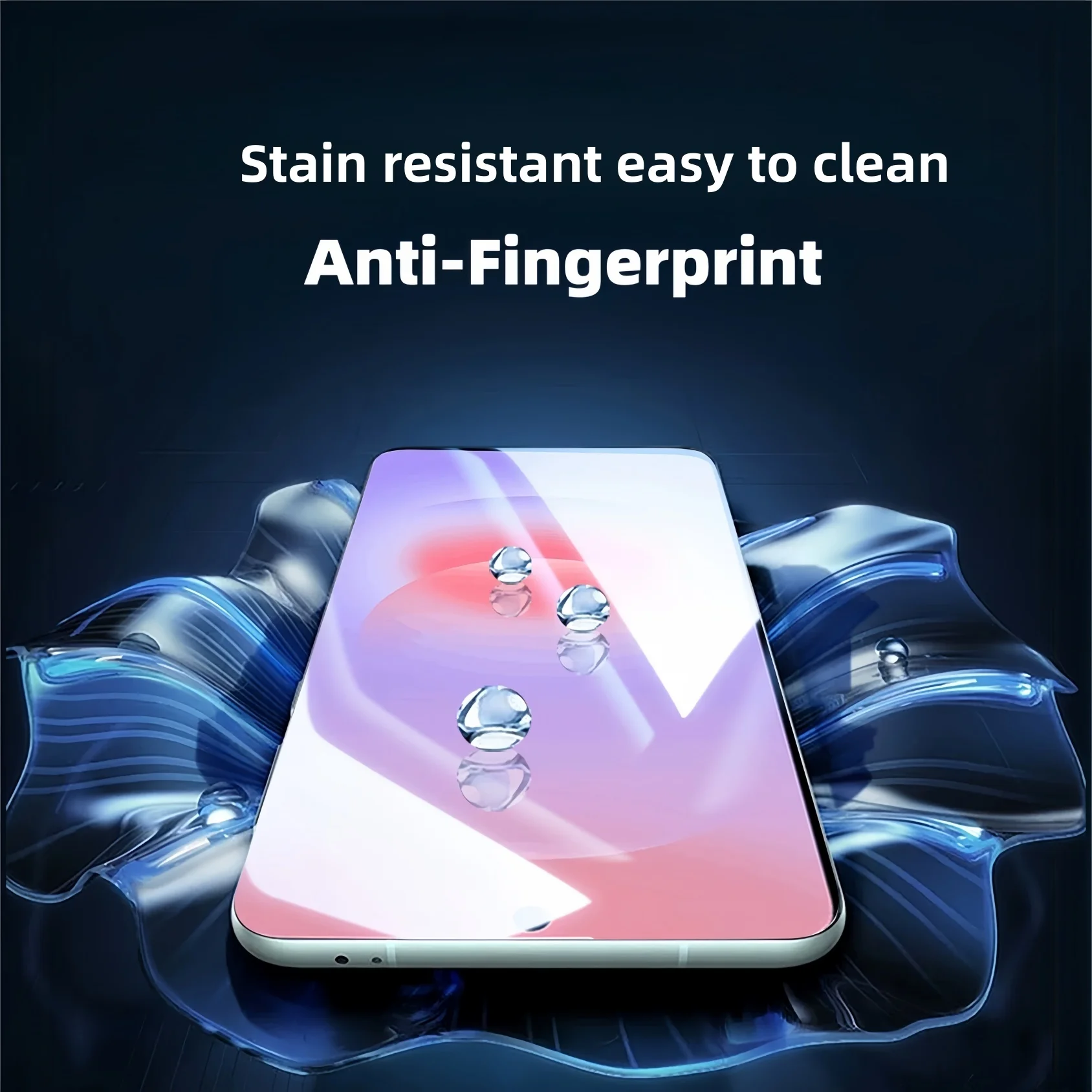 2-Pack High-Sensitivity Transparent Hydrogel Screen Protector Film