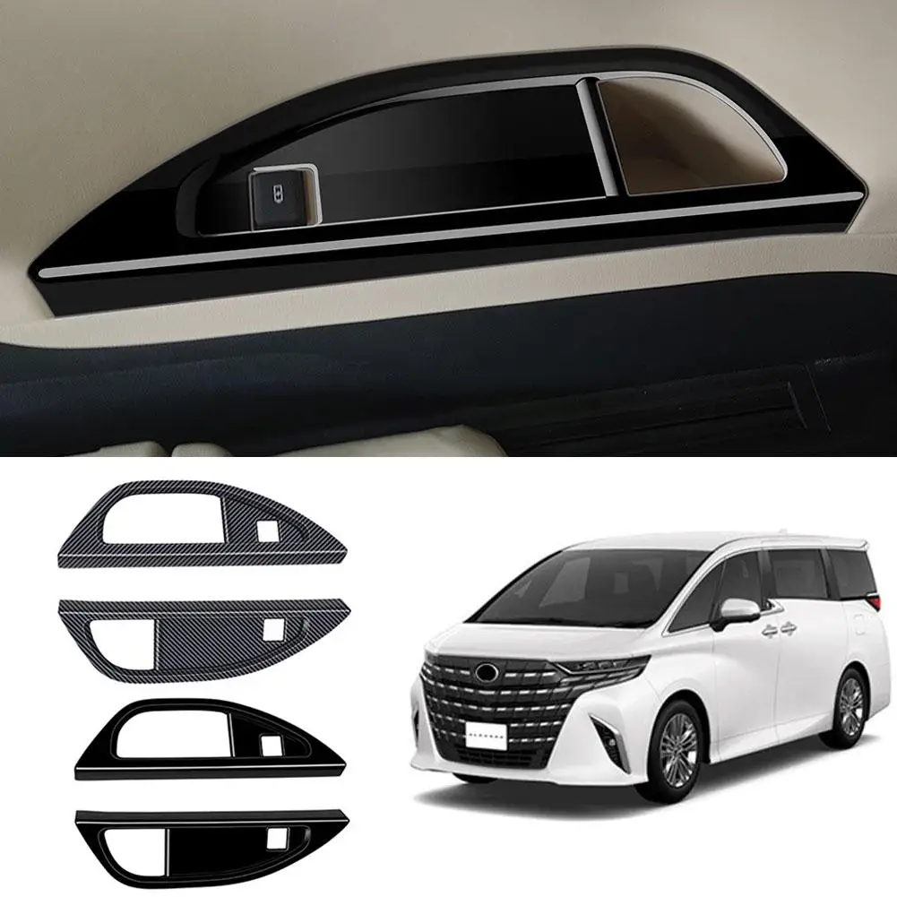 

For Alphard/vellfire 40 Series 2023 Third Row Lift Control Door Cover Armrest Glass Cover Window Switch Panel J7w2