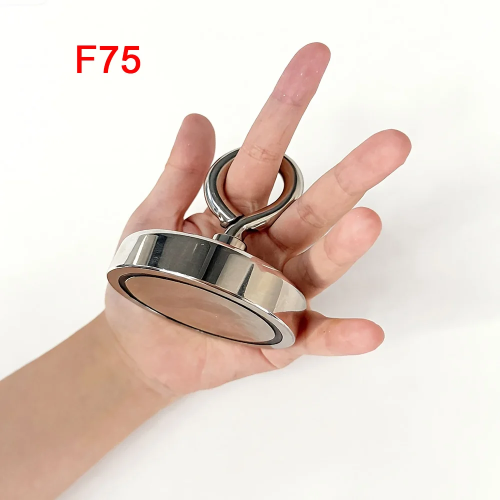 Heavy-Duty Fishing Magnet with Countersunk Ring for Versatile Recovery in Water and Land Environments