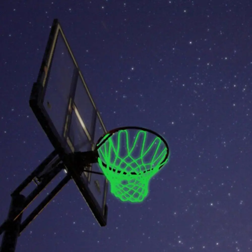 Světelný basketbal sit' silon opletené děti žhnoucí tvoření sportovní zásoby