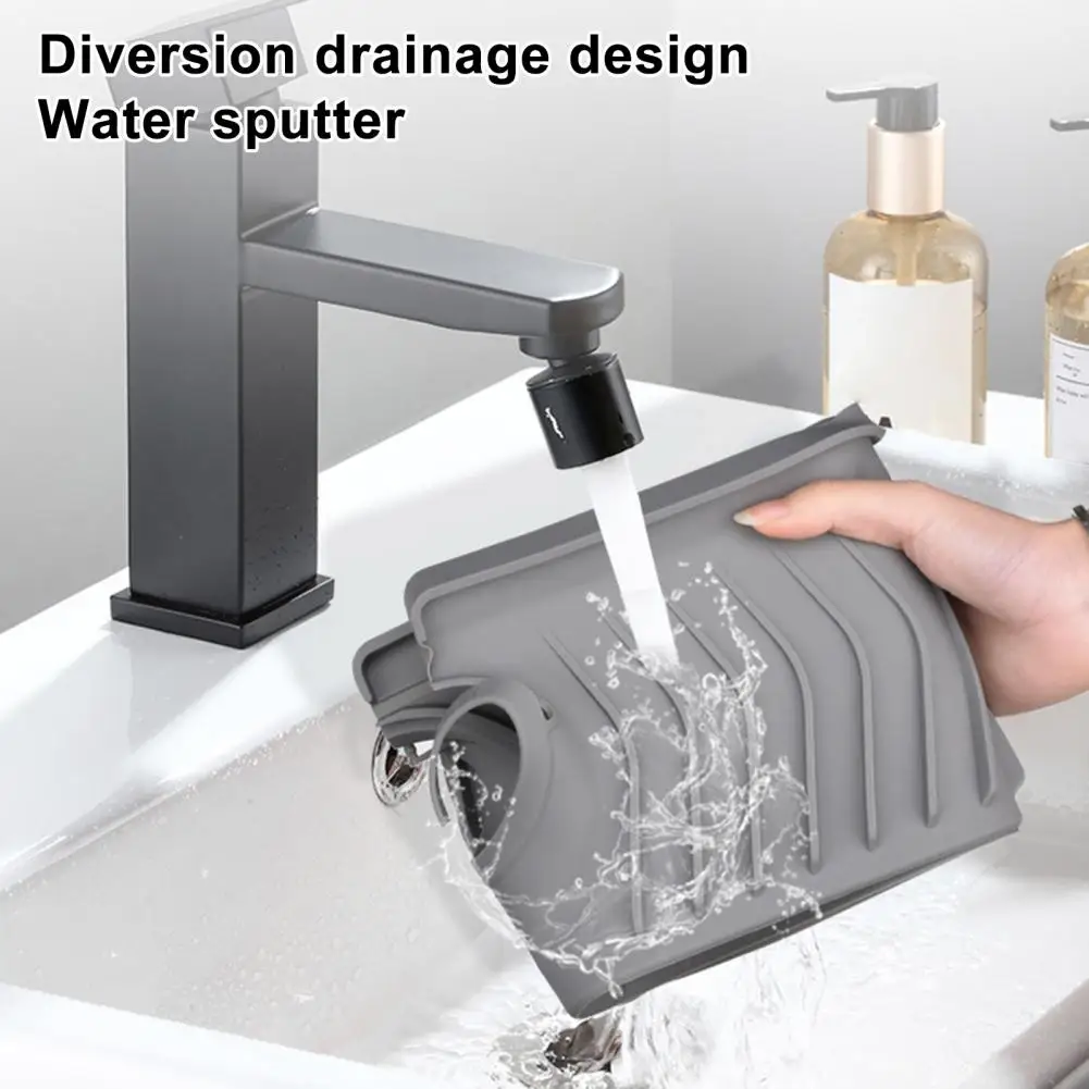 

Прокладка для раковины, дренажная прокладка для смесителя, силиконовая прокладка для сохранения сухости, практичный кухонный смеситель для раковины, коврик для защиты от брызг