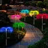1/2/4PCS Outdoor Solar Garden Light Landscape Lighting Solar Jellyfish Fiber Optic Lights Fireworks Atmosphere Lamp for Yard Gar 2