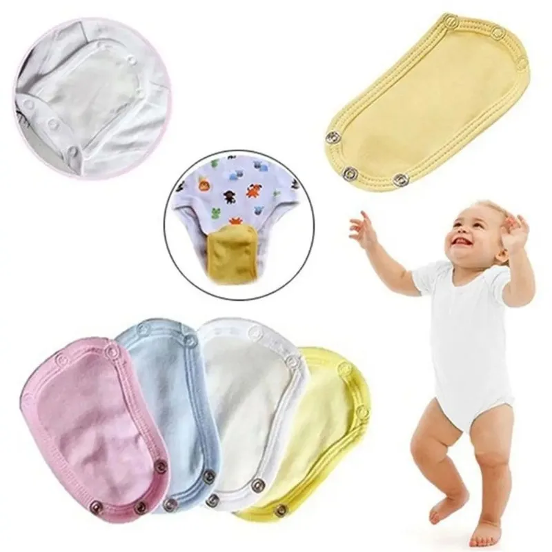 

1PC Lovely Baby Boys Girls Kids Romper Partner Super Utility Bodysuit Jumpsuit Diaper Romper Lengthen Extend Film 4 Colors