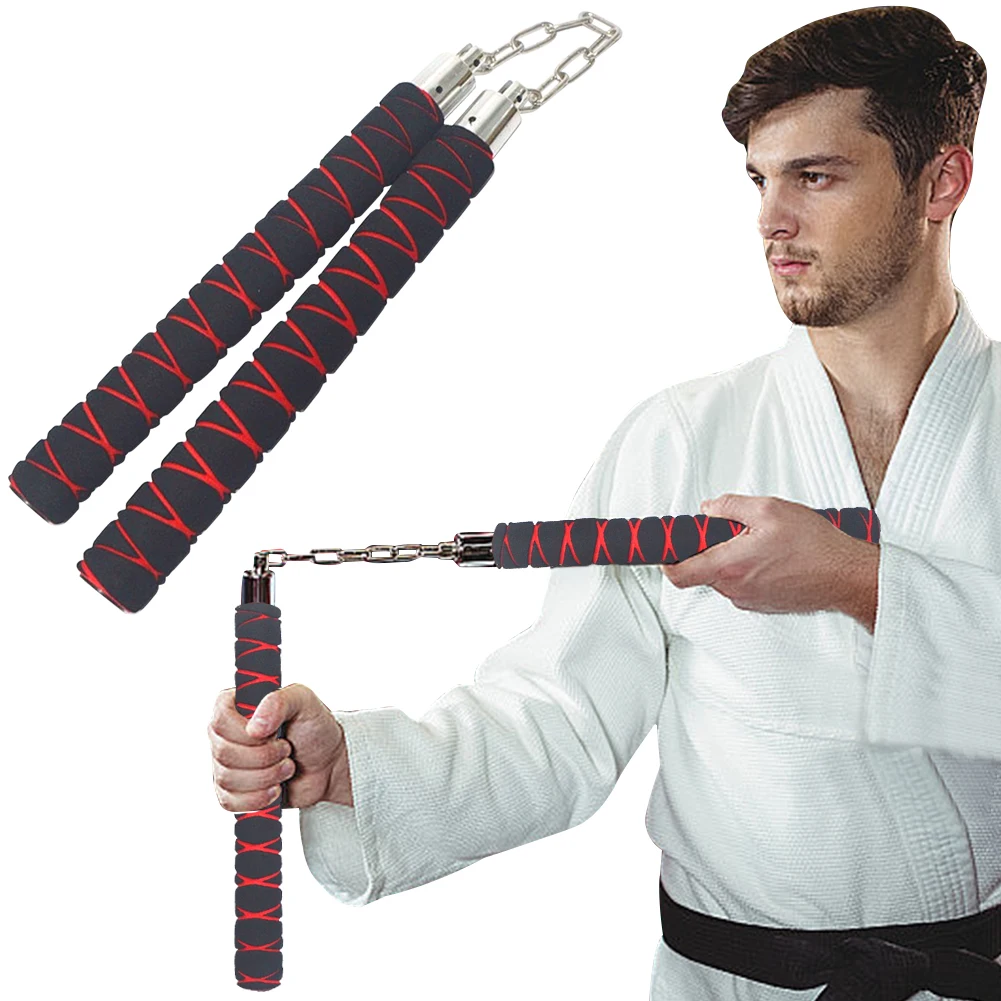 Martial Arts Nunchakus Martial Arts Training Nunchakus Chinese Kung Fu Wushu Nunchaku Practice Nunchucks Foam Rubber for Kids Adults Beginners 5-1PCS