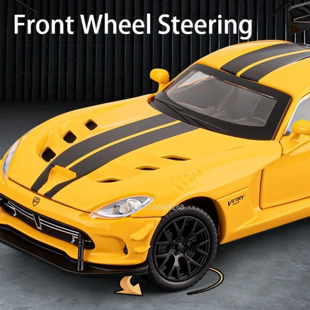 1:32 Firebird Viper Automodell Spielzeug Sound Licht Zurückziehen Fahrzeugtüren Geöffnete Legierung Druckgussmodelle Kinder Sammlerornamente – Detail 16