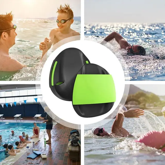 Swimming Paddles For Hands 2PCS Comfortable Swimming Hand Fins Swimming Gear Hand Palm Webbed Flippers Aquatic Swim Training 3