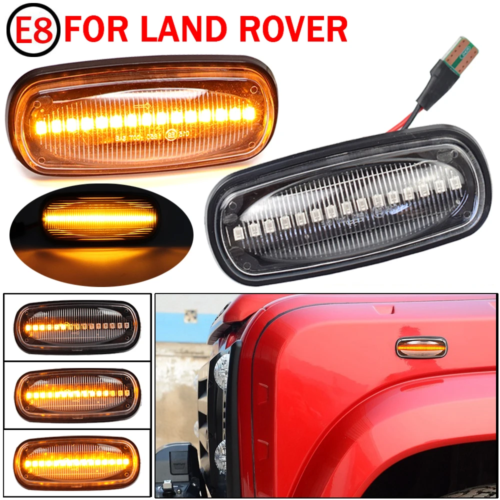 LED Side Marker Light Dynamic Turn Signal Indicator For Land Rover