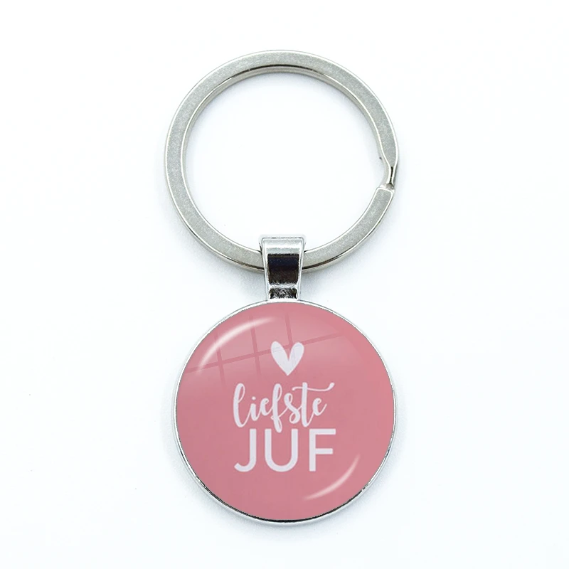 Llavero de cristal con diseño