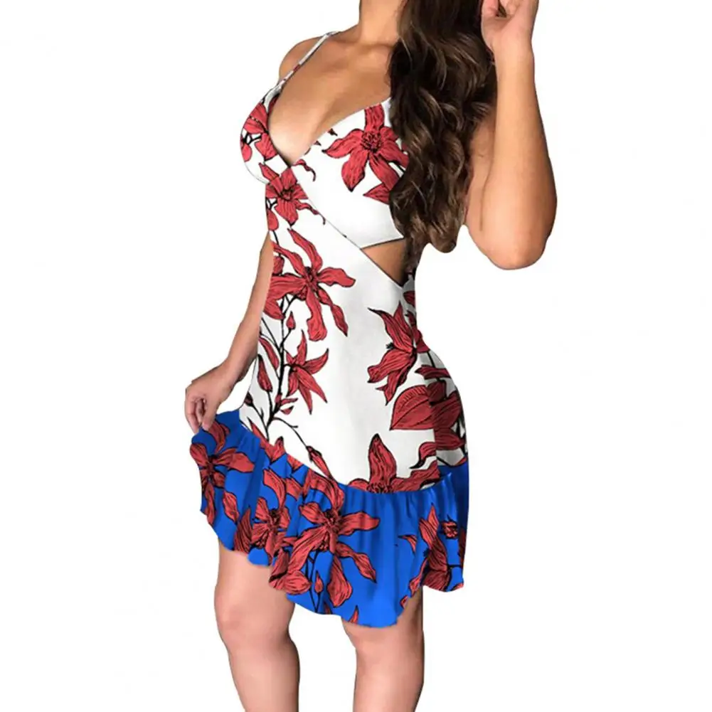 

Sexy Summer Sling Dress women Slim Fit Dress Hollow Out Women Dress vestidos de verano mujer 2022