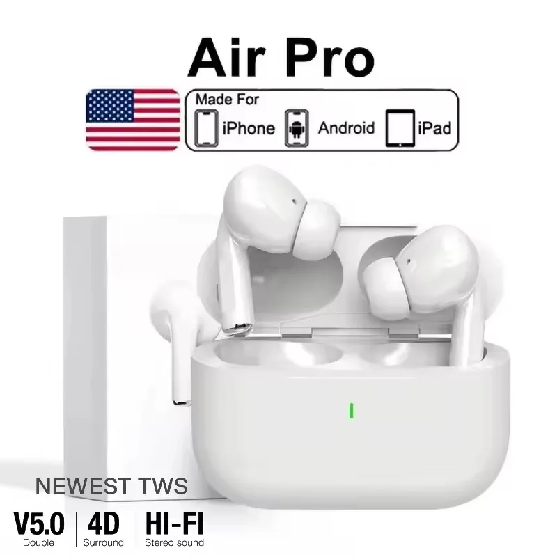 TWS New Air Pro Wireless Bluetooth Earphones Headphones ANC Noise Reduction Earbuds Low Latency HiFi Sound for IPhone Android 1