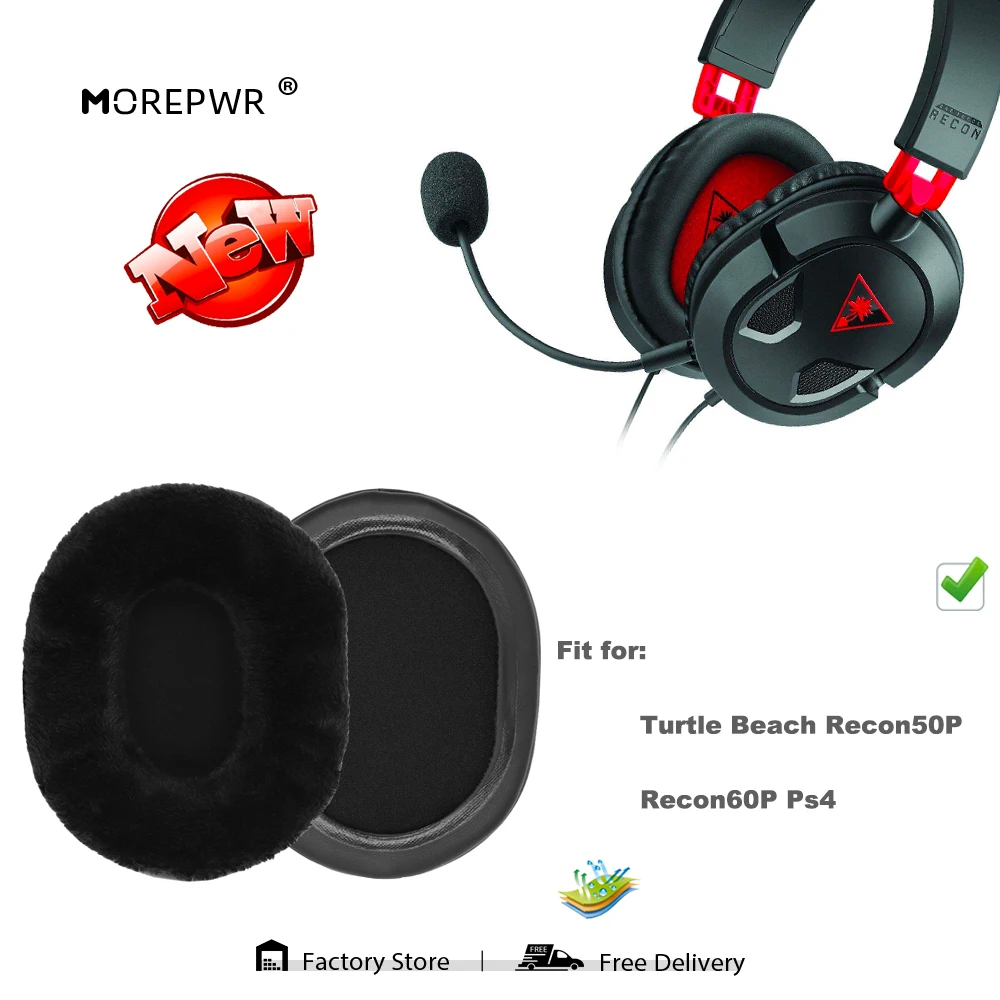 

Morepwr запасные амбушюры для черепахи пляжа Recon50P Recon60P Ps4, запчасти для гарнитуры, Кожаная подушка, бархатные наушники