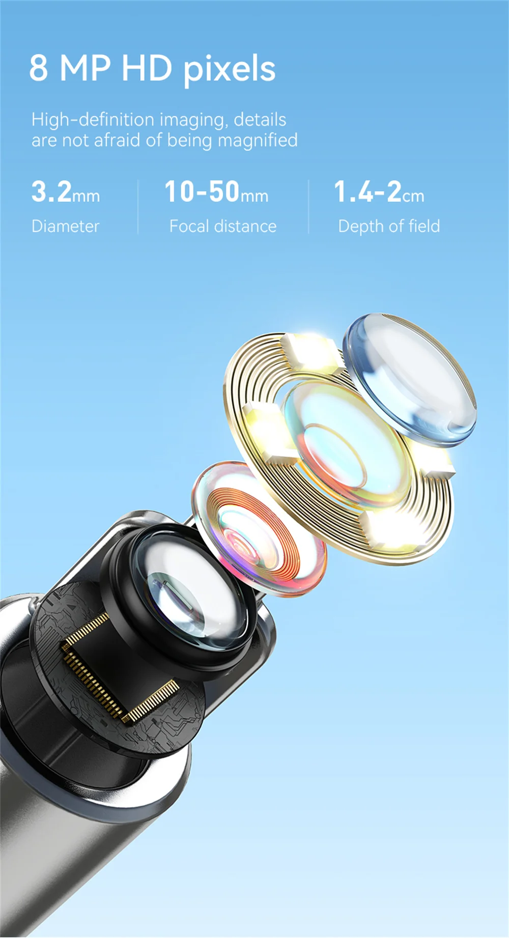 Description Picture 6 of itemEar Cleaner With Camera Smart Visual Ear Wax Removal Sticks 1920P Endoscope Tweezer Earpick Mini Camera Otoscope for Health Care