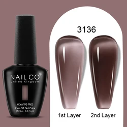 15ml Semi - Permanent Soak Off Gel Nail Polish - UV Varnish for Nail Art and Manicure, TPO Free (3136)