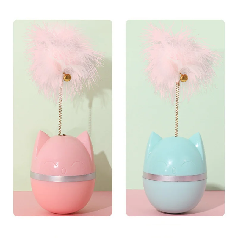 Cat Toy Tumbler Swing Toy Kitten Interactive Balance Ball Cat Chase Toy