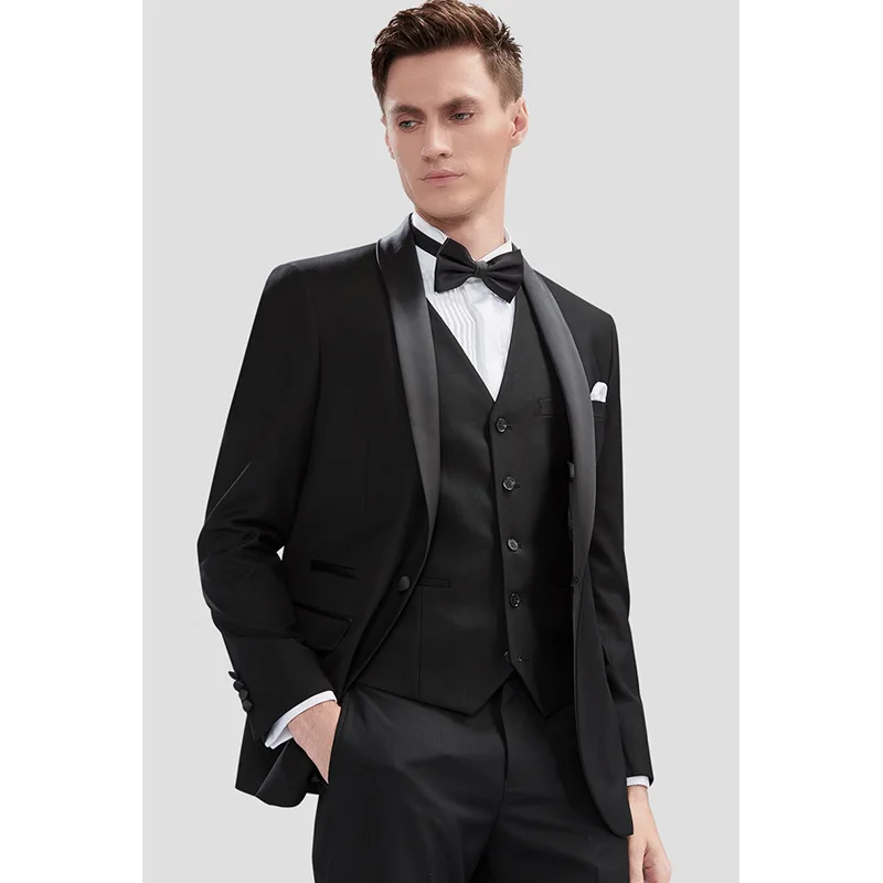 

3296- R-Business suit gray formal dress professional casual wool suit