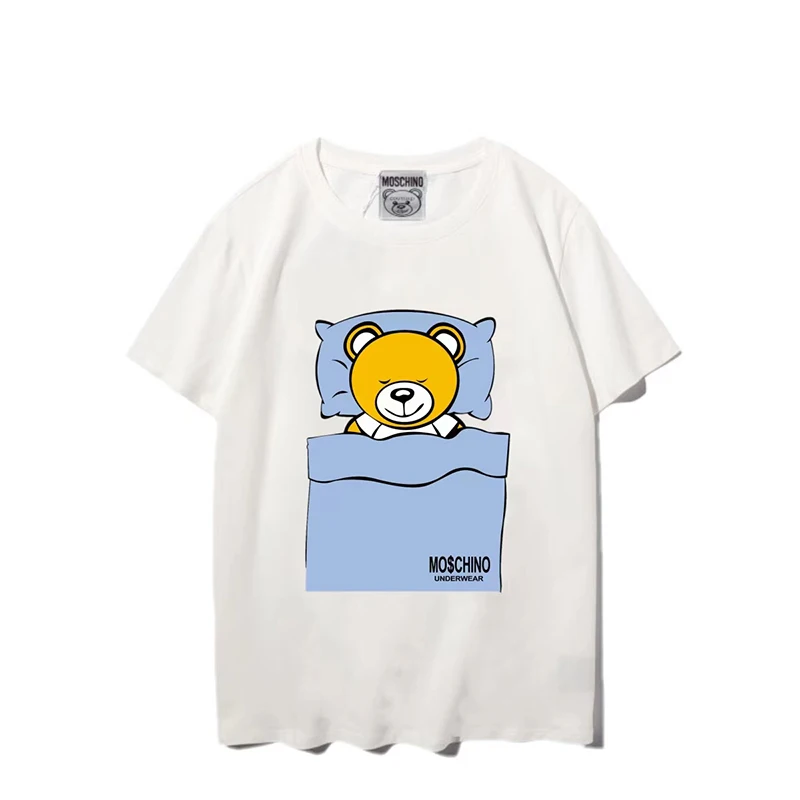 Men's Cotton Short Sleeve T-shirt Male Bear Top