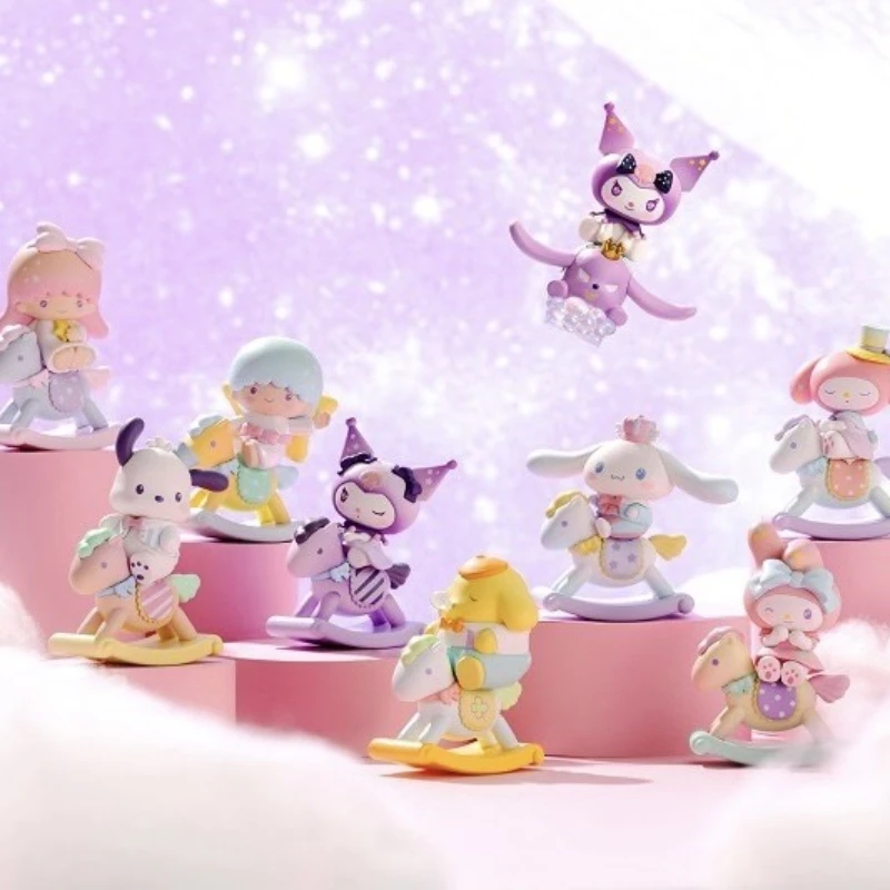 

Sanrio детская троянская серия, искусственные Аниме фигурки, кавайные маленькие двойные звезды, модель, куклы для игрушек, подарки