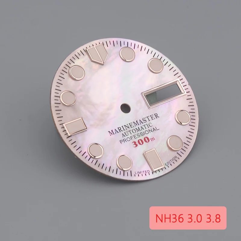 Escudo superfície dial 28.5mm assista dial verde
