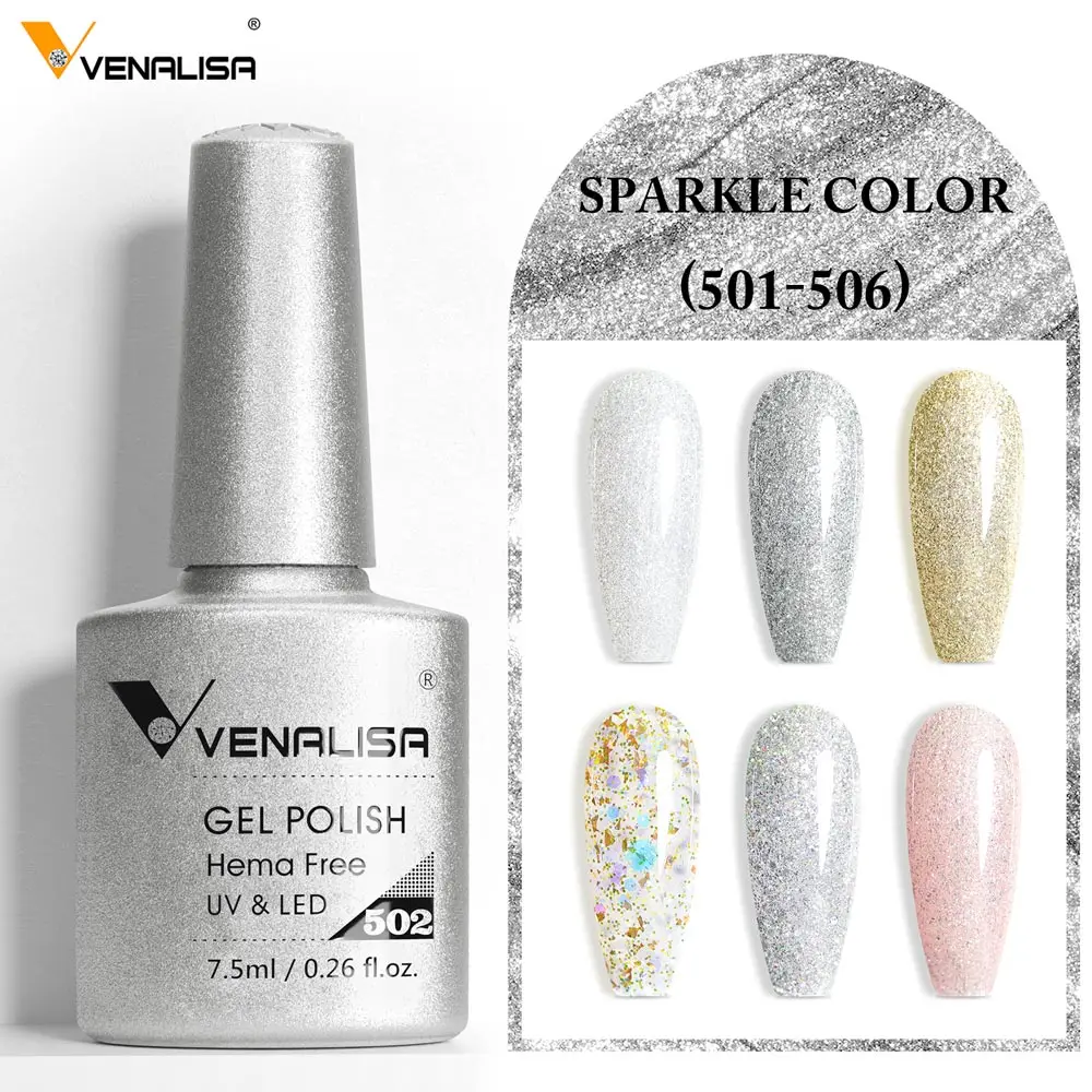 Venalisa VIP5 HEMA FREE Jelly Nude Pink Collection Nail Gel Polish Glitter Gorgeous Soak Off UV LED Gel Varnish Nail Manicure