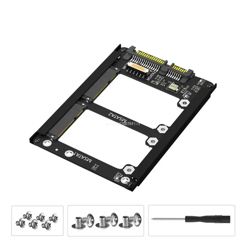 

Two Msata to 2.5" SATA3 Frame Bracket mSATA to 2.5" SATA3 Converter Dropship