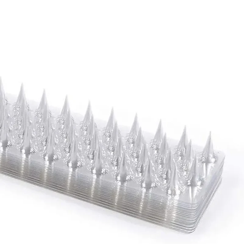 10/20/30Pcs Spikes Repeller Cat Plastic Bird Repellent Anti Pigeon Anti-bird Squirrel Garden Fences Control Transparent Spikes 5