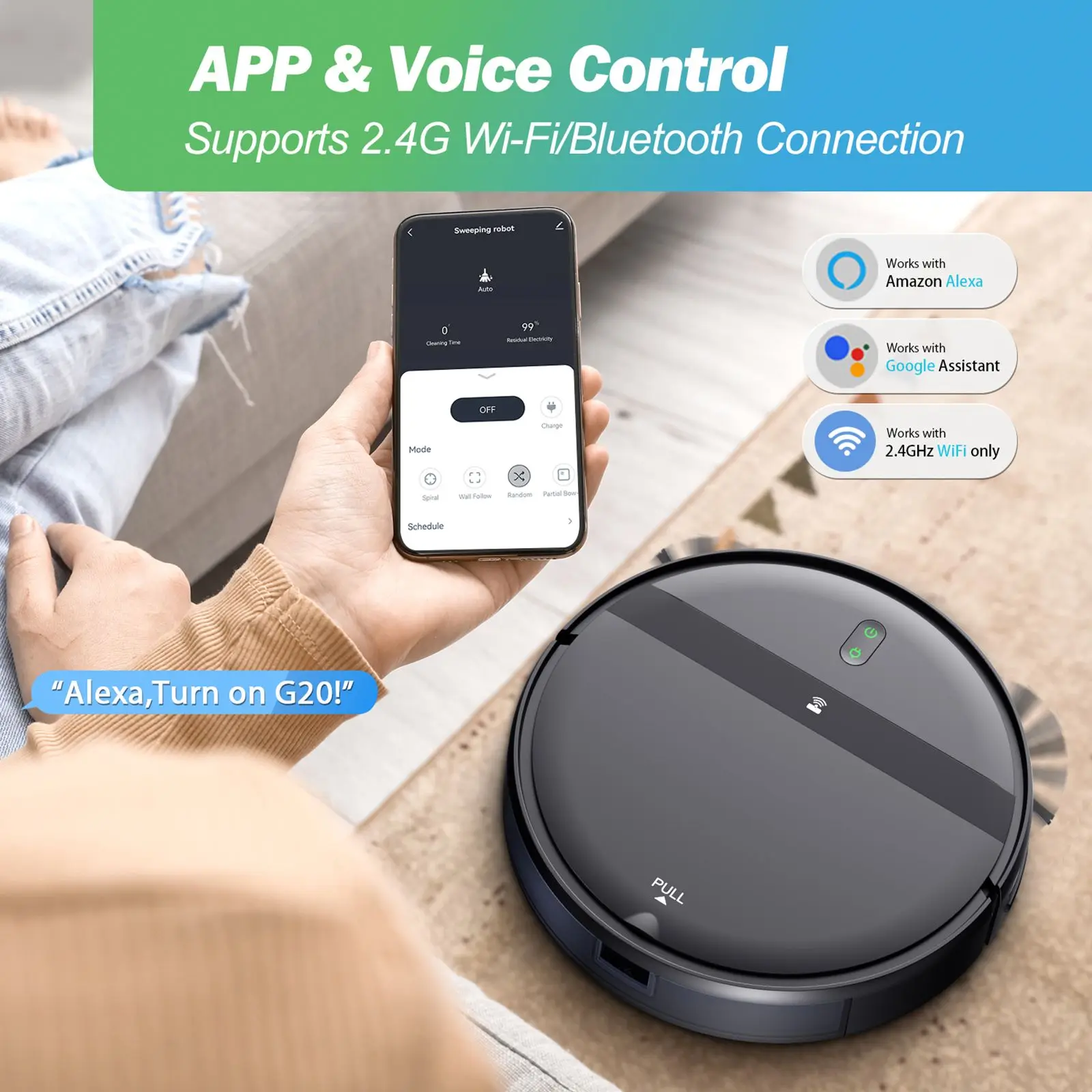 GOOVI G20 Smart Robot Vacuum Cleaner with Mopping