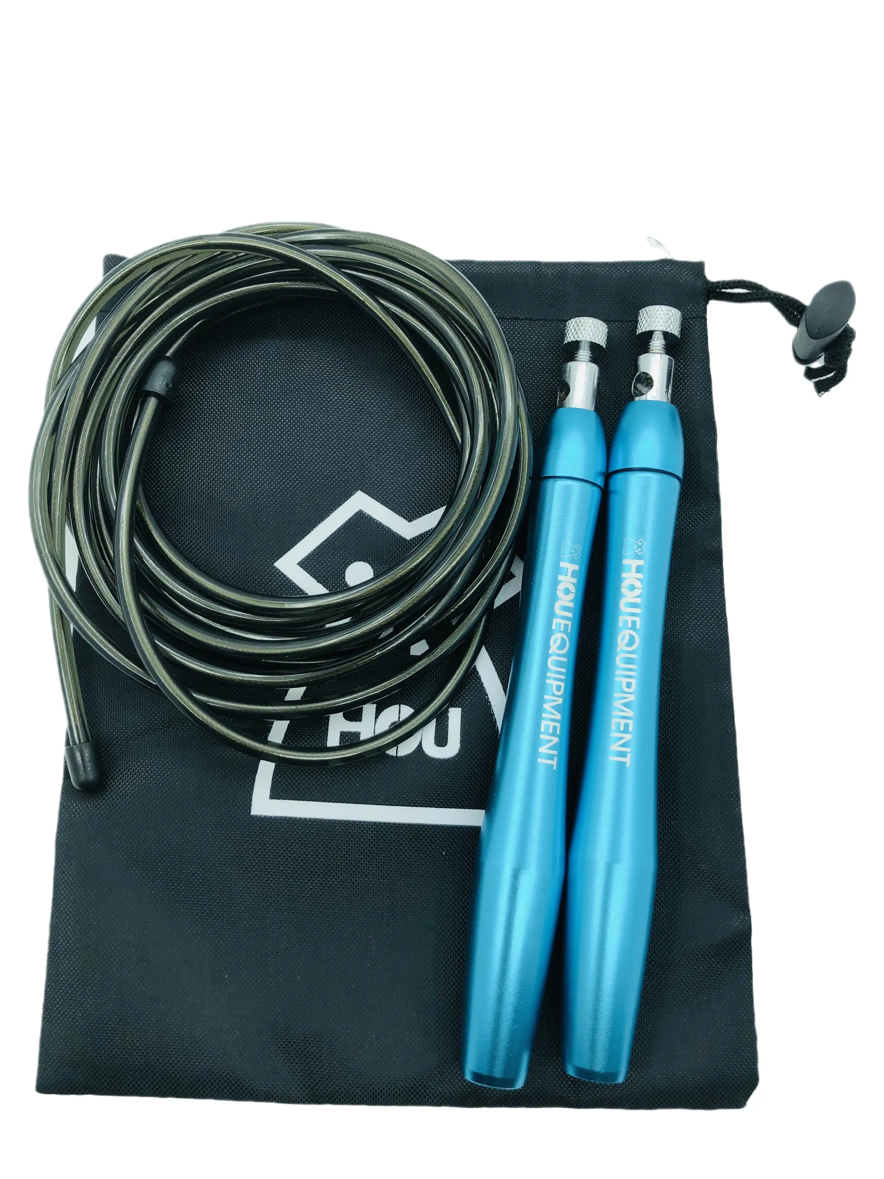 HOU Excercise Light Bearing Skipping Ropes Steel Wire Crossfit Boxing MMA Training Anti-slip Adjustable Fitness Name