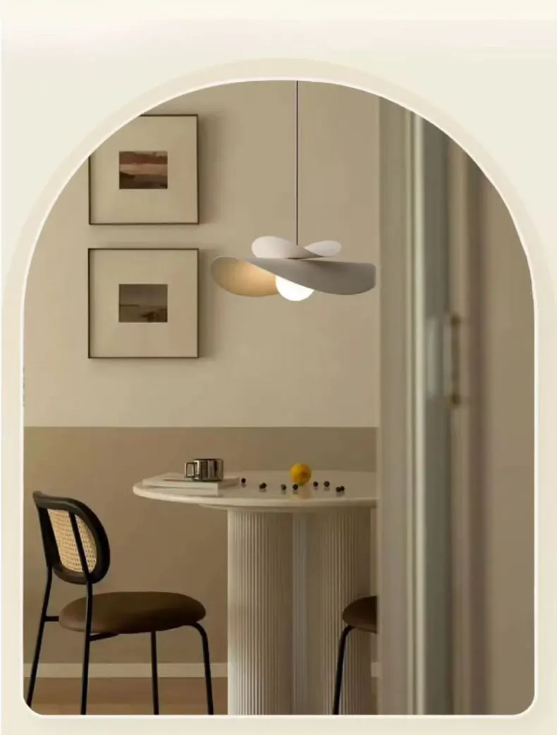 Suspension en fer blanc LED nordique 5