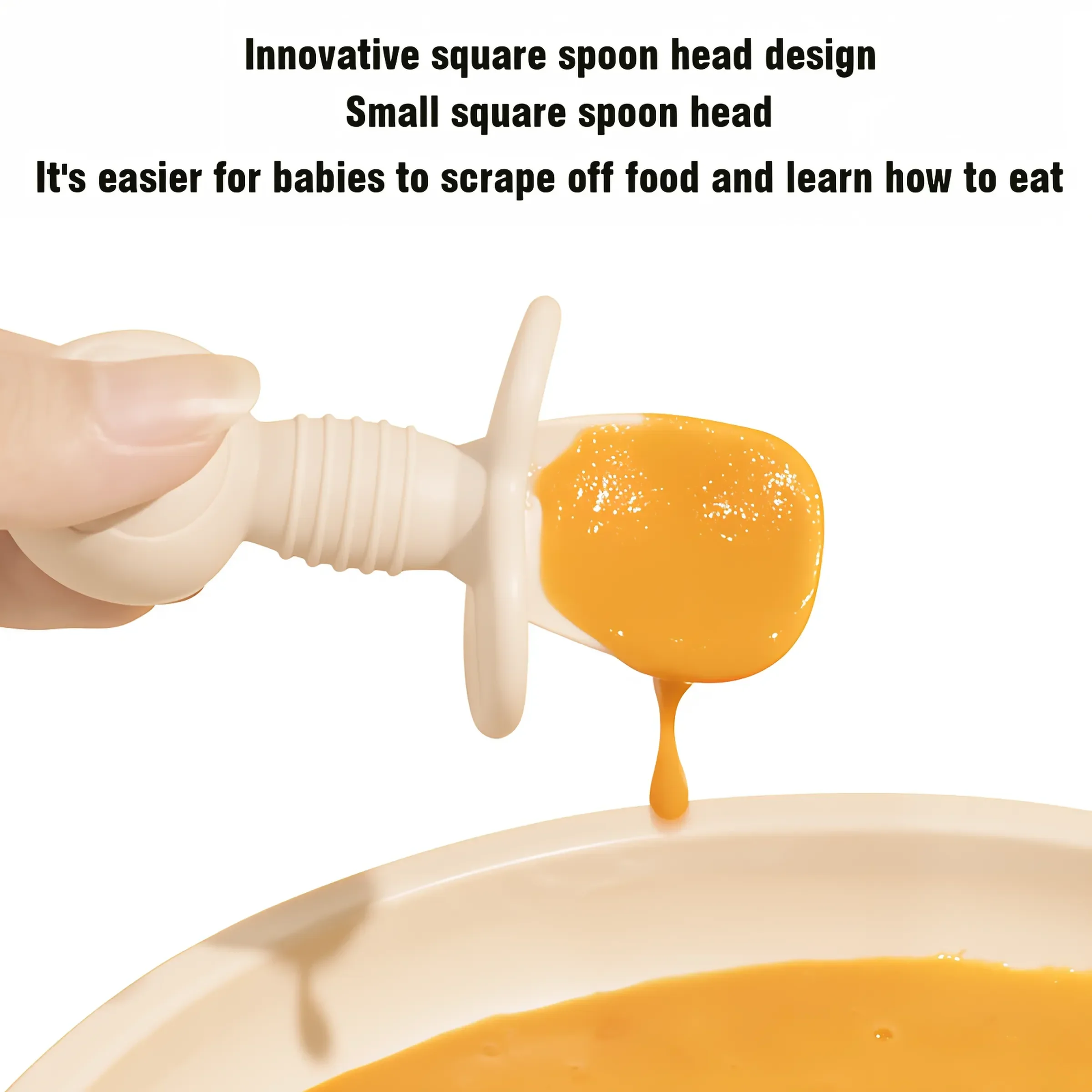 2pcs Food Grade Children Wooden Handle Silicone Spoon Fork Cutlery Baby Training Complementary Food Spoon BabyFeeding Fork