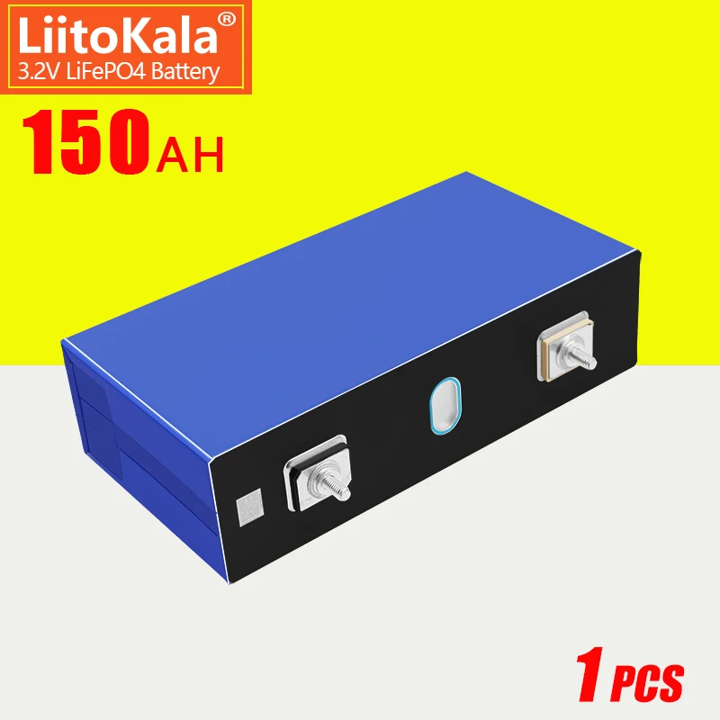 

1PCS LiitoKala 3.2v 150Ah lithium battery deep 6000 cycle for diy 12v 24v 36V 48V Solar energy storage RV Solar Panel caravan