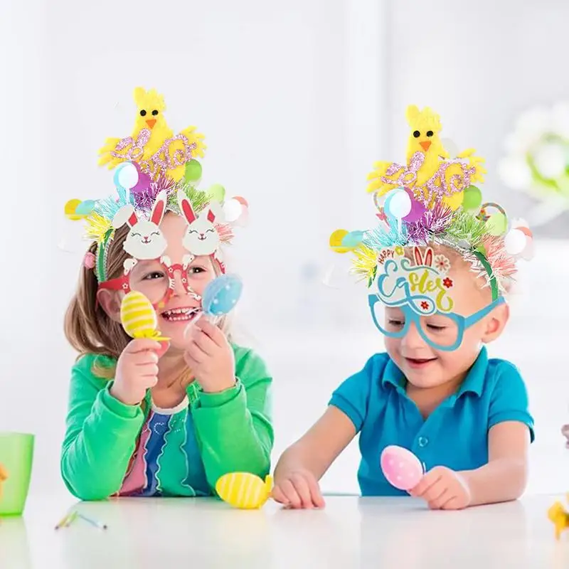 Happy Easter Headband Happy Easter Day Hairband For Decoration Cartoon Spring Day Party Hair Hoop Decoration For