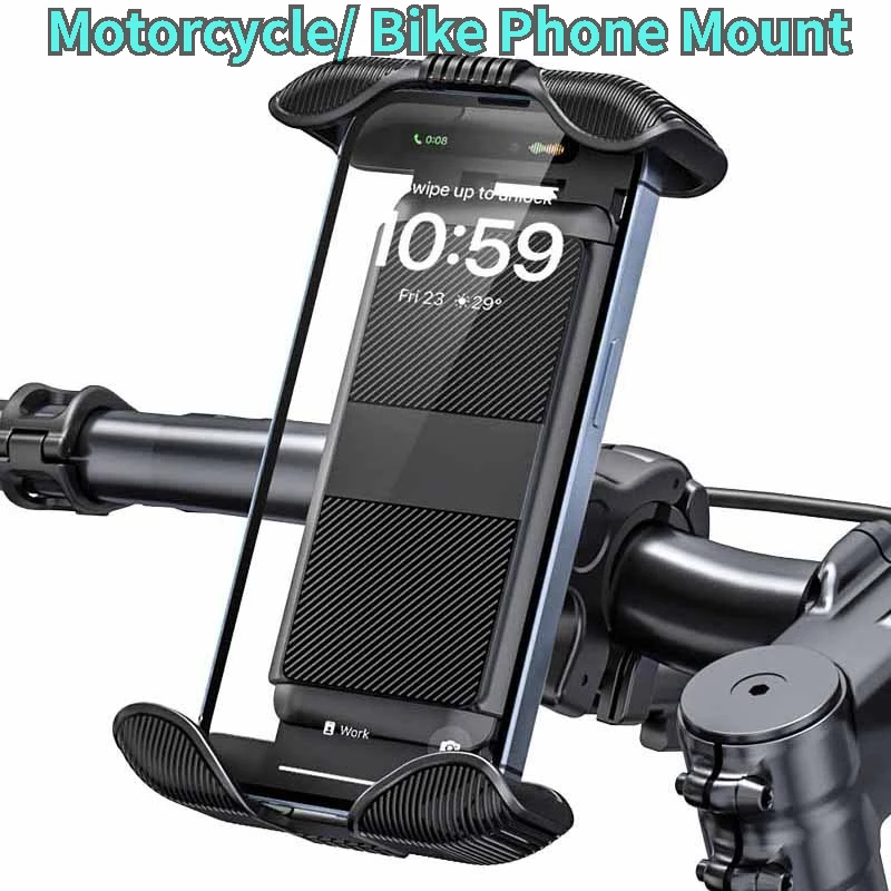Universal Secure Phone Mount for Motorcycles and Bicycles