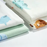 Ensemble de housse de couette pour tout-petits, 2 pièces, imprimé dinosaure de dessin animé, fermeture éclair, ensemble de literie pour lit bébé, motif animal mignon, chambre à coucher pour bébés garçons et filles 4