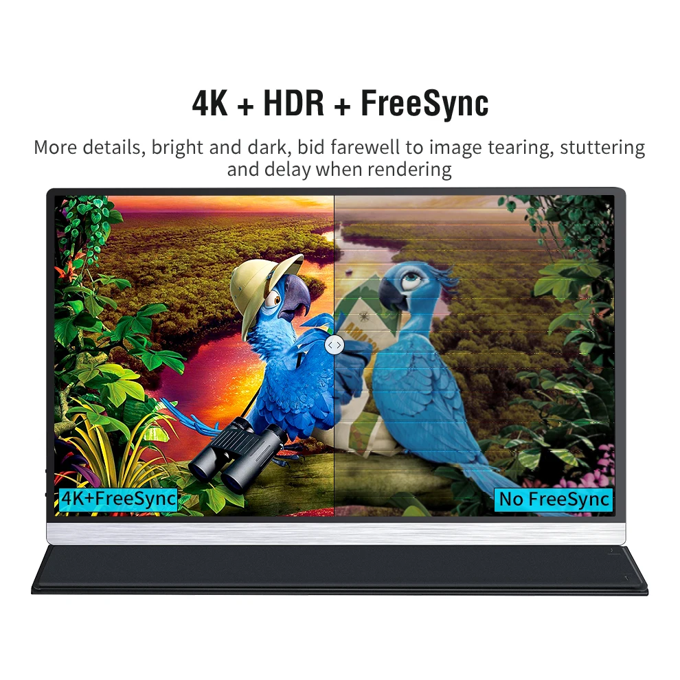 100% sRGB ũ HDMI CŸ 3.1 ̹  ÷, XBox PS4/5 Switch PC, 4K UHD ġũ, ޴ , 15.6 ġ