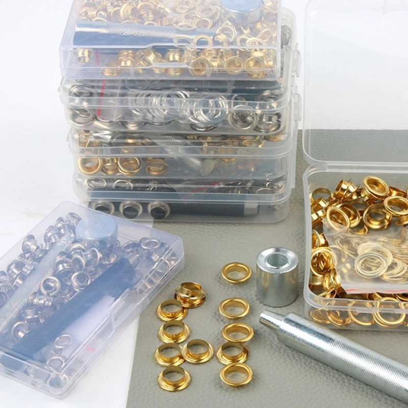 

100PCS 12mm Grommet Kits Grommets Eyelet Set with Install Tool Eyelet Kits