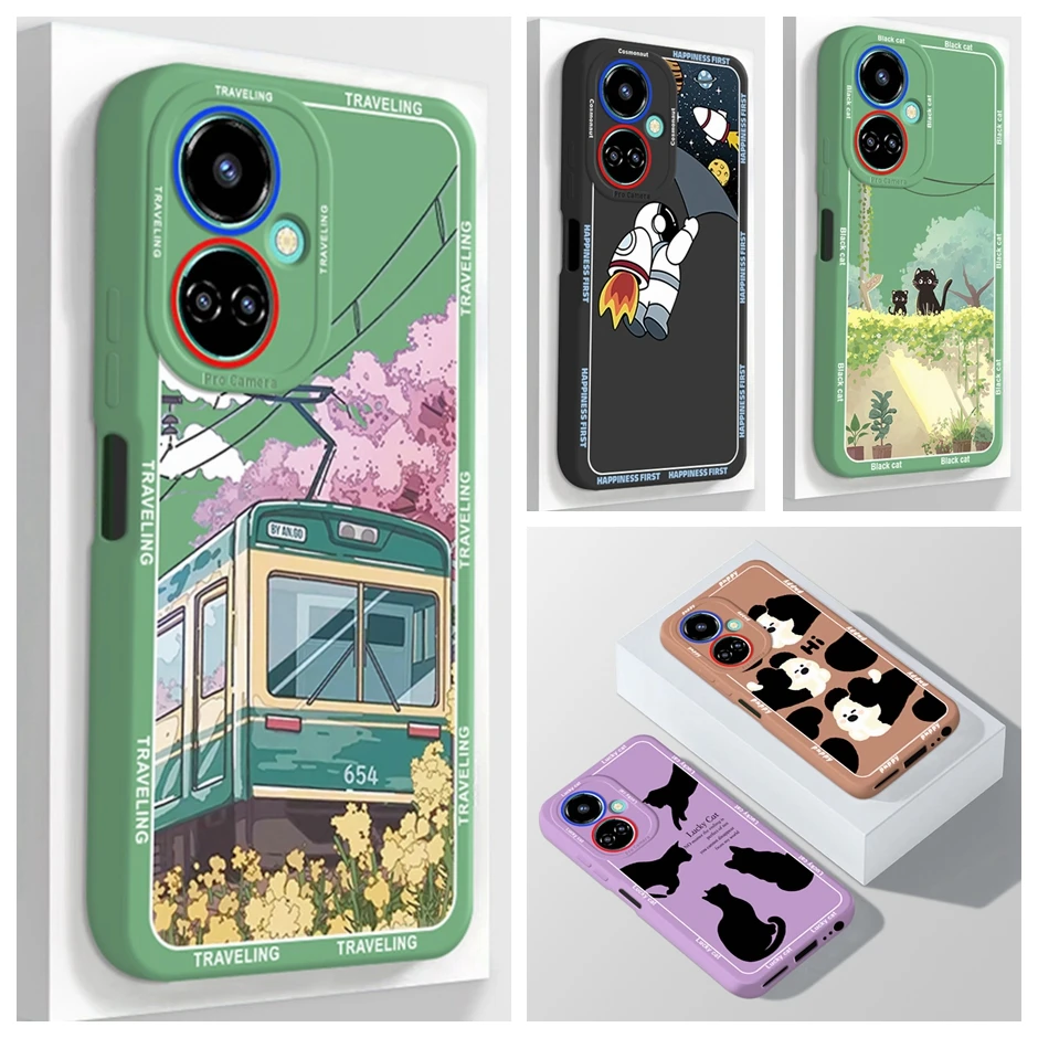 Tecno Camon 19 Soft Silicone Phone Case with Bumper Protection