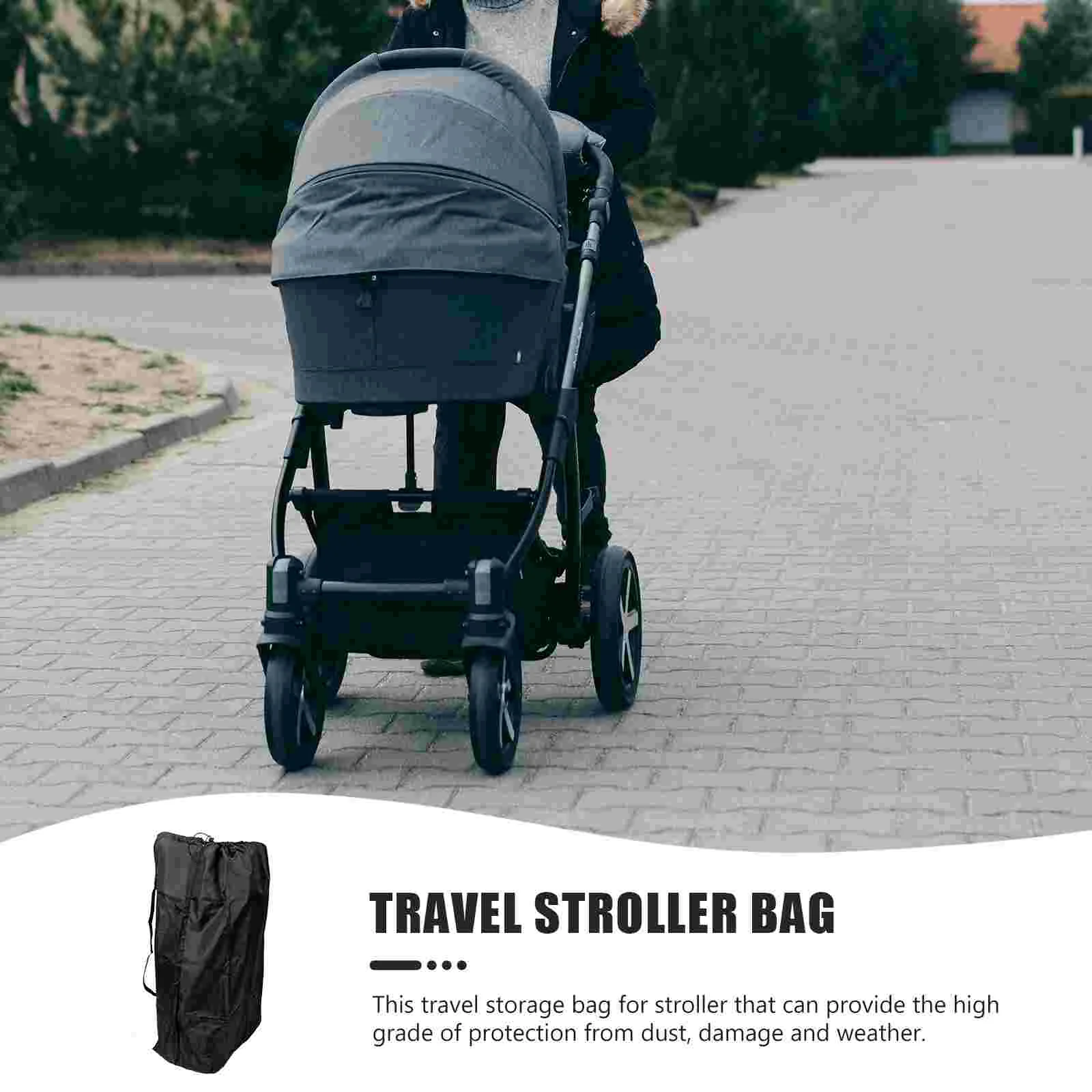 Stroller Organizer Bags Large Practical Smooth Stroller Travel Bag Stroller Cover For Travel Check Bag For Airplane