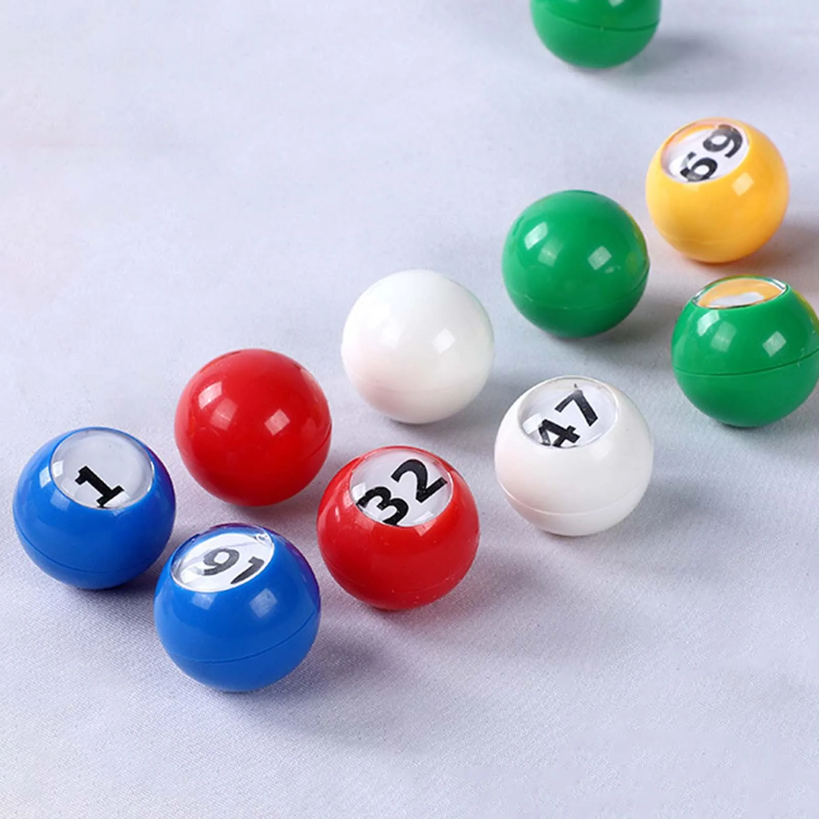 30Pcs Bingo Ball Portable 1-30 Numbers For Market Parties Camping