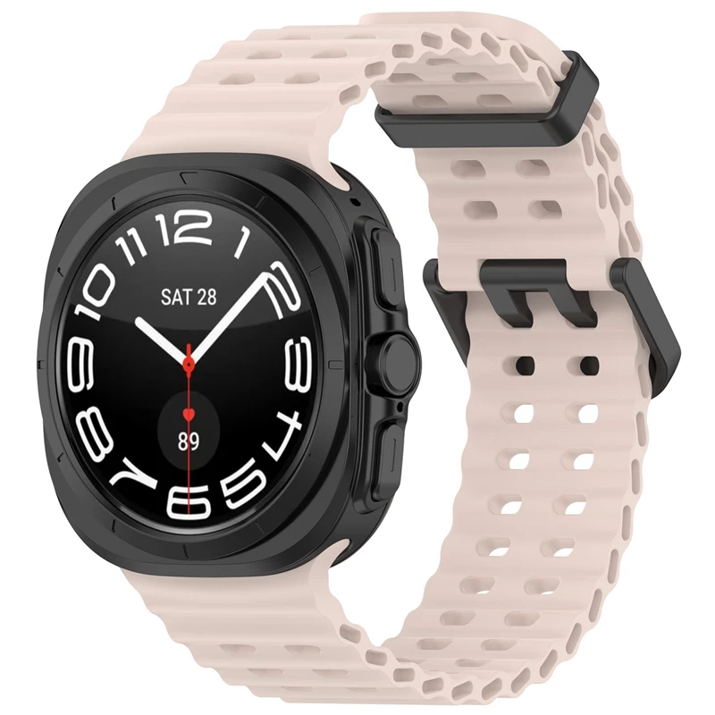 Silicone Sports Strap for 47mm Watch - Soft and Adjustable Bracelet Band for Men and Women