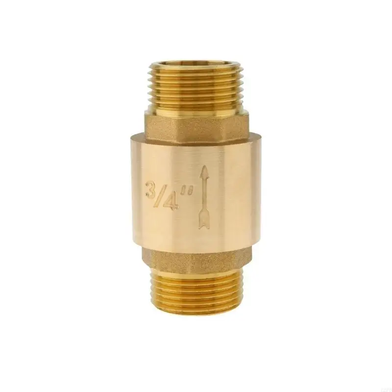 12PD Sturdy Brass In Line Spring Check Valves 3/4 Inch Male x Female Accessory for Effective Backflow Prevention in Well