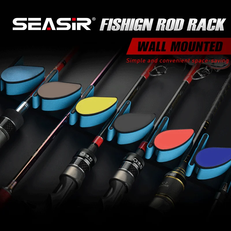 SEASIR Wall Mounted Fishing Rod Rack Thickened Spring Multi Functional Fishing  Rod Rack One Mount Holder Stand Kit Rod Buckle - AliExpress