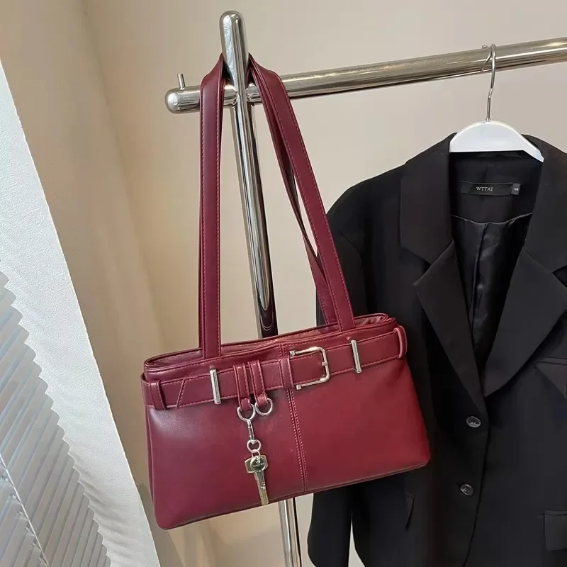 Casual Solid Interior Compartment Shoulder Bags Large Capacity Women Zipper Pu Handbags shoulder bag