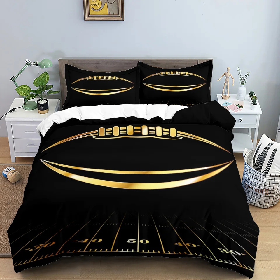 American Football Comforter Bedding Set Luxury Rugby Duvet Cover