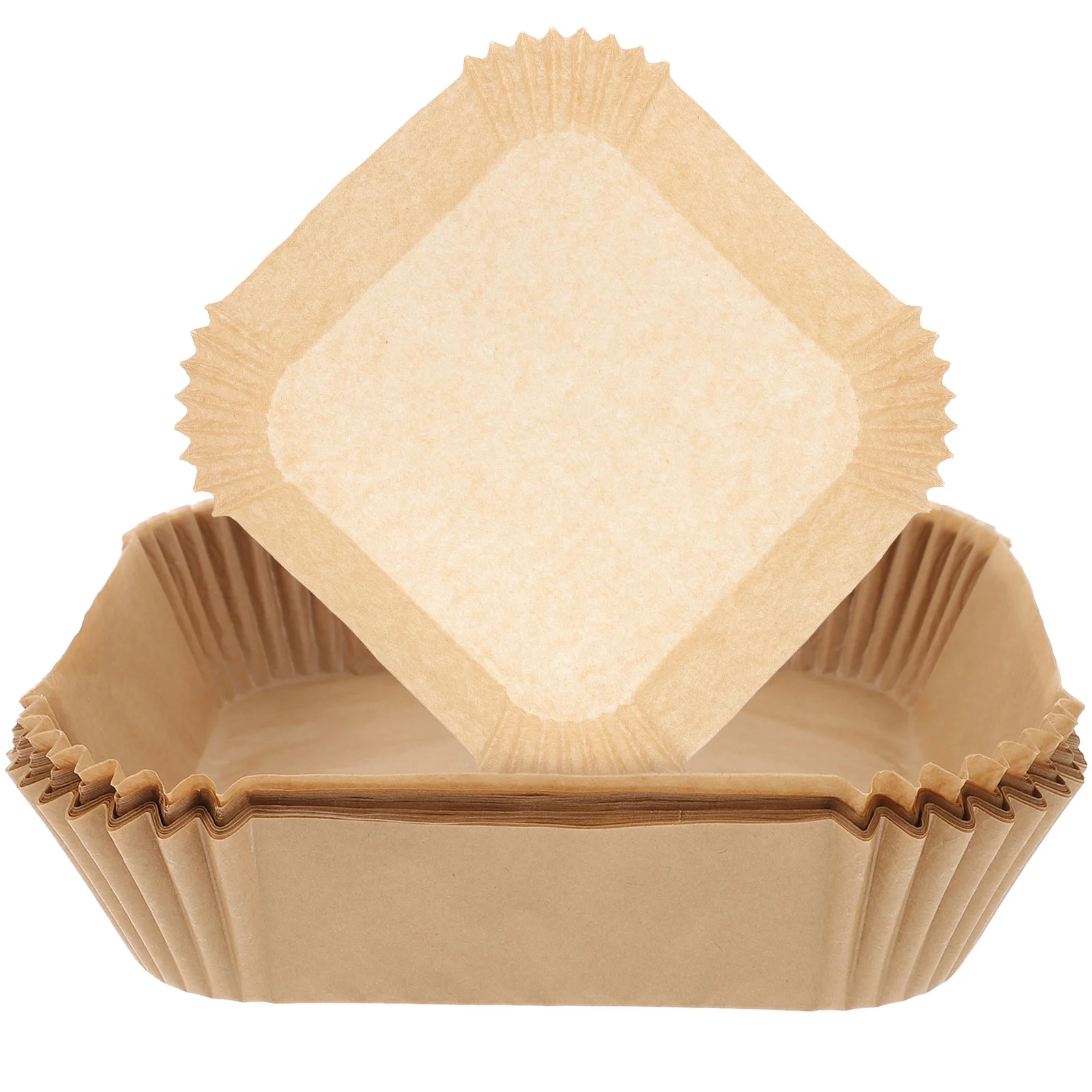 

100Pcs Air Fryer Paper Liner Baking Paper Liner Food Baking Cushion Non-stick Air Fryer Paper Pad
