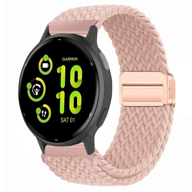 Nylon Magnetic Braided Breathable Watch Strap - 20/22mm