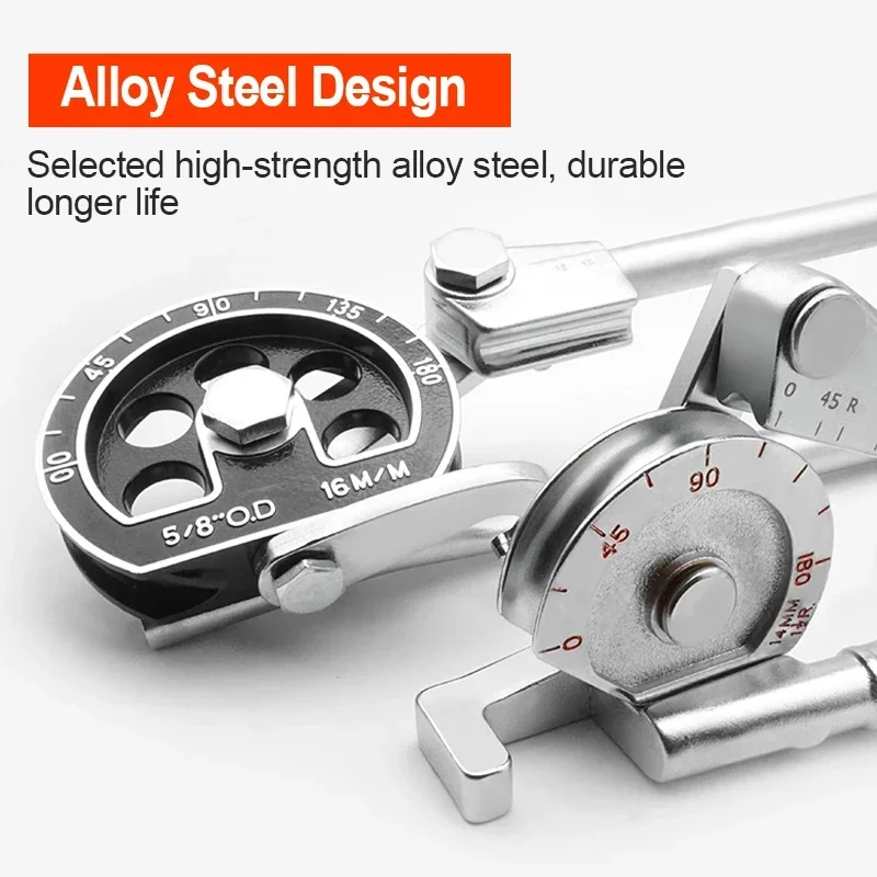 Manual Pipe Bender Tube Bending Machine 6mm 8mm 10mm 12mm 14 16 19 22mm Tubing Bender Aluminum Copper Steel Fuel Brake Lines Tube Bender