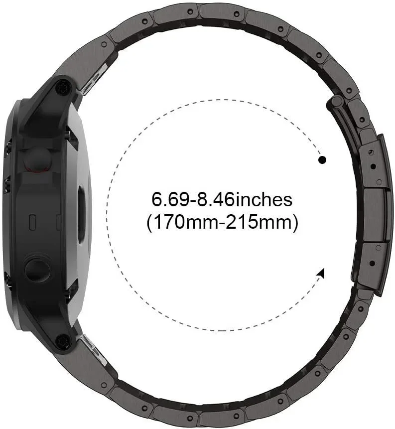Quick Fit Titanium Watch Strap - Metal Release Bracelet